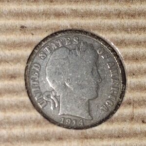 1914 United States Coin Barber Dime